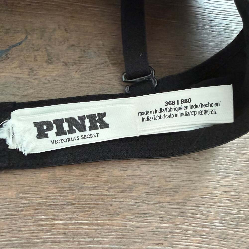 PINK Victoria's Secret Wear Everywhere Push-Up Bra Black 36B - Picture 4 of 10